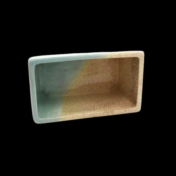 MCM Vintage Hand Painted Crackle Planter Floral Motif - Picture 6 of 8